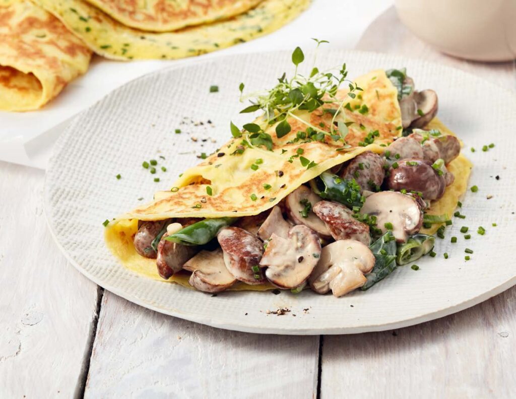 Kochen & Backen im September: Herzhafte Pfannkuchen