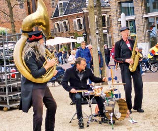 Straßenmusiker in Groningen