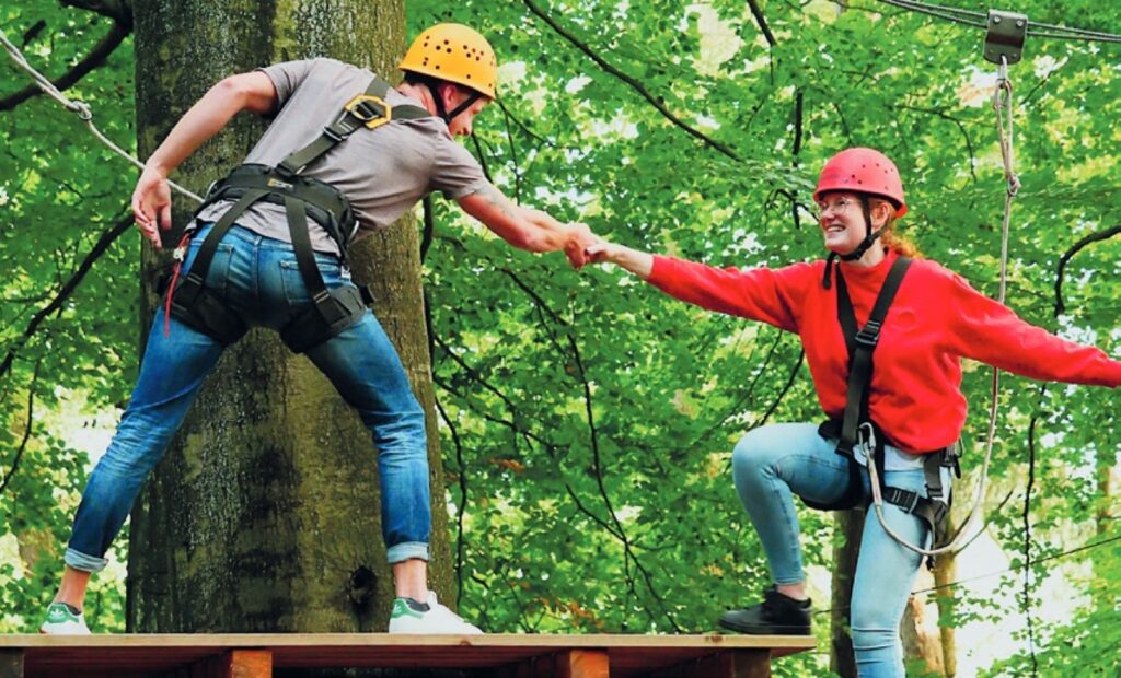 Kletterpark im Sachsenwald.