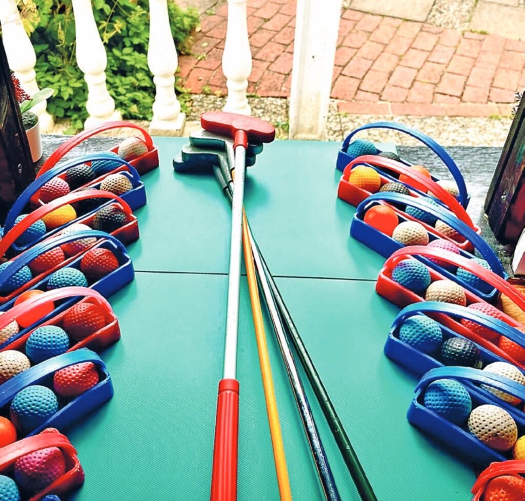 Minigolf.