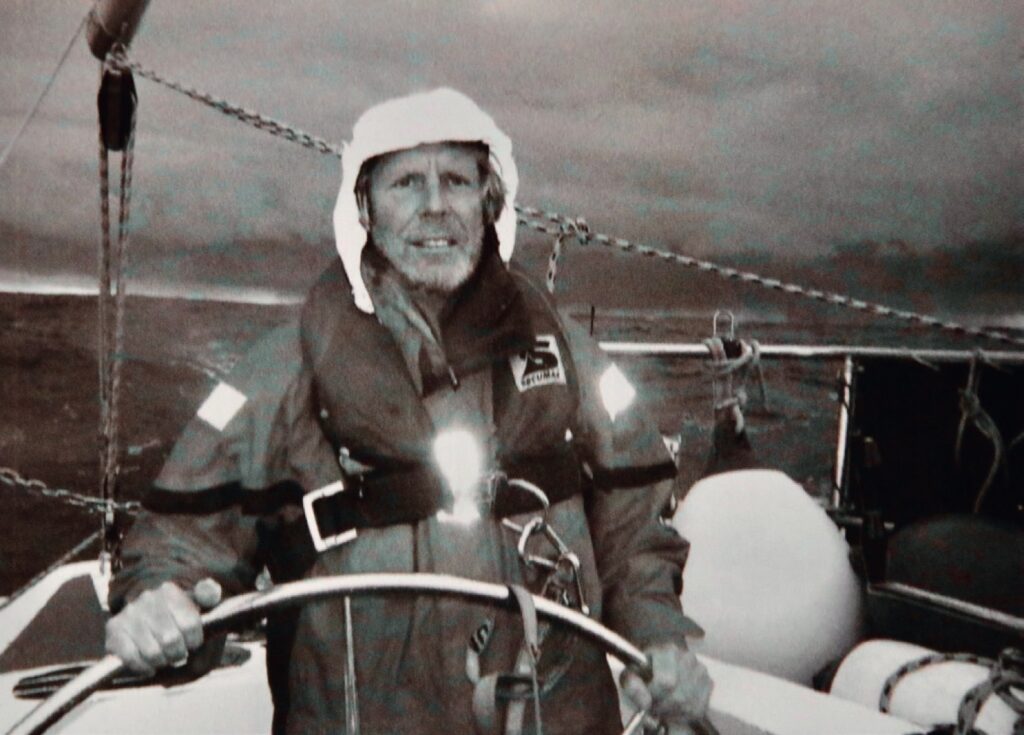 Sigmar Solbach mitten auf dem Atlantik. Foto © S. Solbach privat