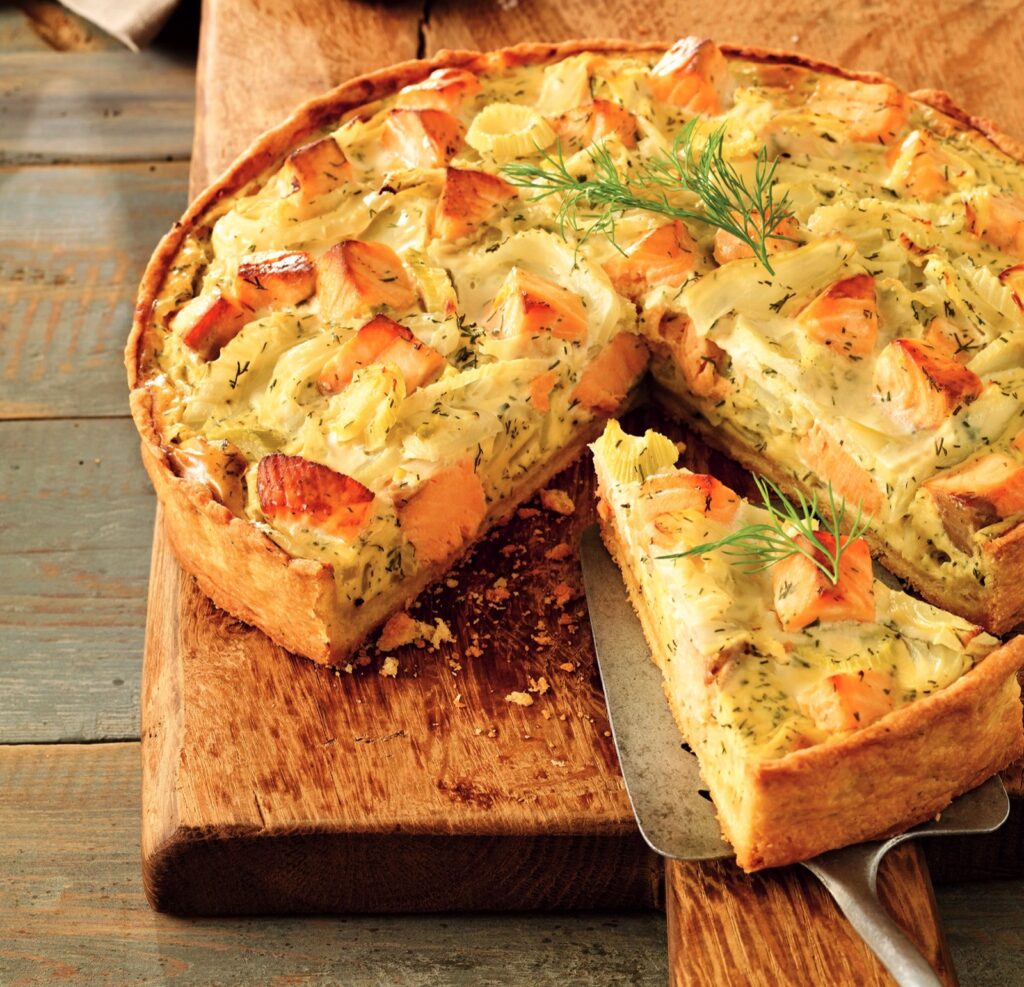 Fenchel-Lachs-Quiche