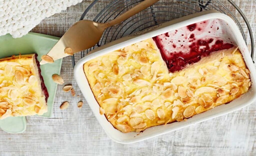 Grießauflauf mit Kirschen